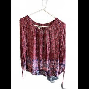 Lucky Brand Women's Lightweight Boho Top - Medium